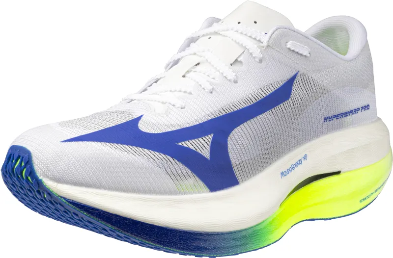 Mizuno Hyperwarp Pro - Unisex - White/Lightning Yellow/Daz Blue