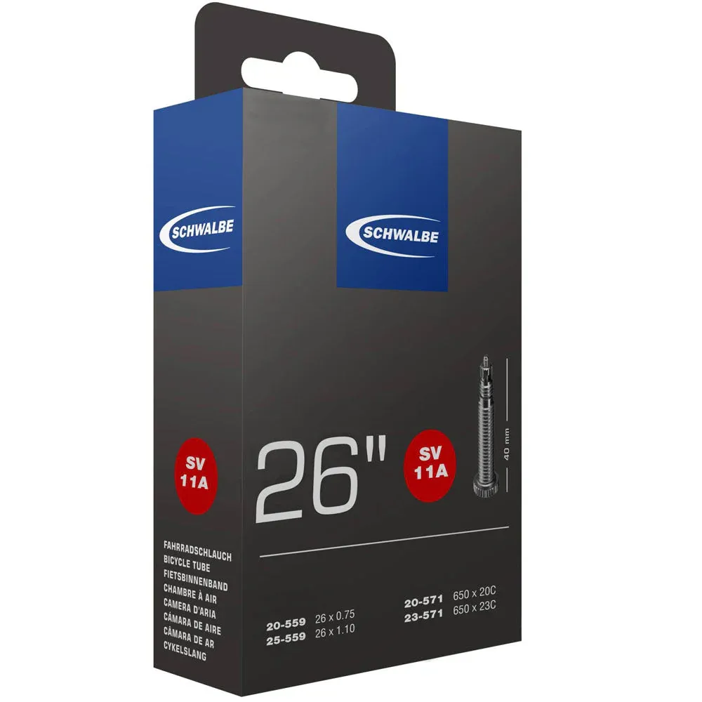 Js Cycles Schwalbe Presta Valve Inner Tube in Black  - 26X1.0 | Free delivery over £50, Price Match & Cycle to Work.