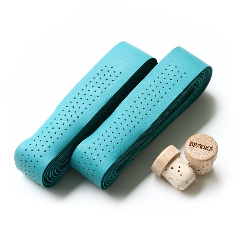 Brooks Leather bar tape Turquoise
