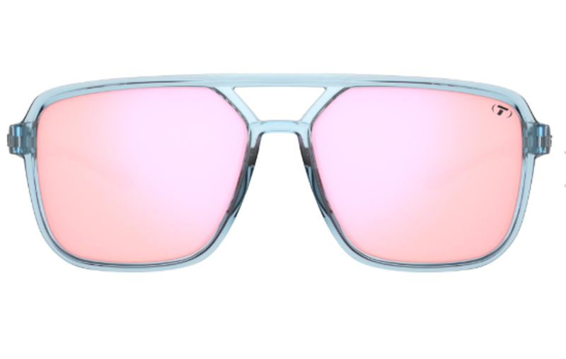 Tifosi Salto Single Lens Sunglasses In Blue Horizon Pink Mirror-1
