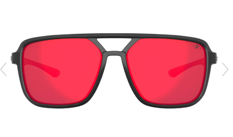 Tifosi Salto Single Lens Sunglasses In Blackout Smoke Red Mirror-1