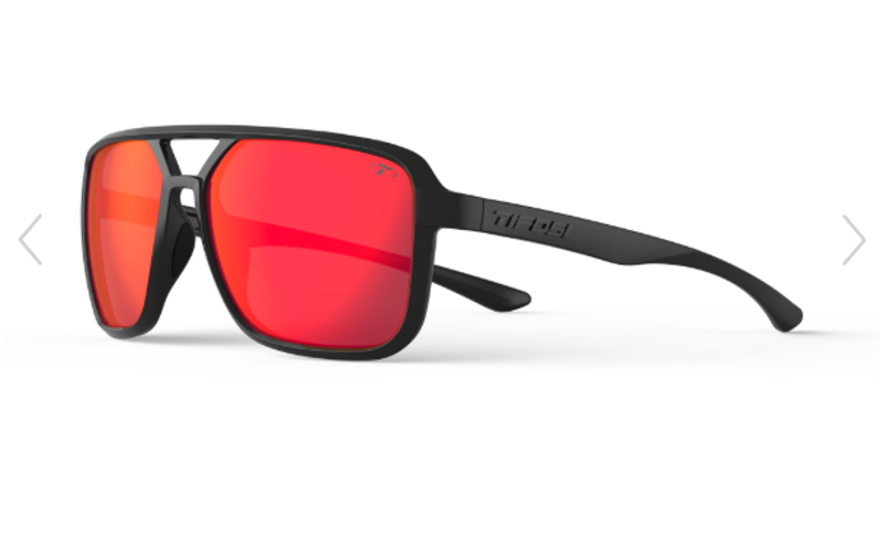 Tifosi Salto Single Lens Sunglasses In Blackout Smoke Red Mirror-3