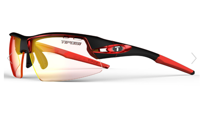 Tifosi Crit Clarion Fototec Single Lens Sunglasses in Black/Red-1