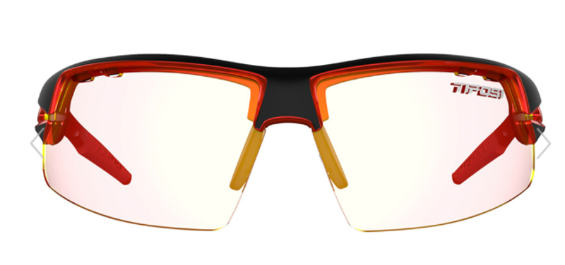 Tifosi Crit Clarion Fototec Single Lens Sunglasses in Black/Red-2