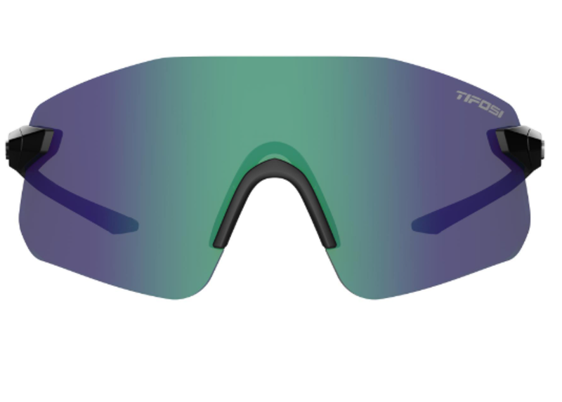 Tifosi Vogel SL Single Lens Sunglasses in Gloss Black/Smoke Green-1