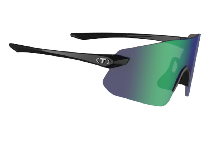 Tifosi Vogel SL Single Lens Sunglasses in Gloss Black/Smoke Green-2
