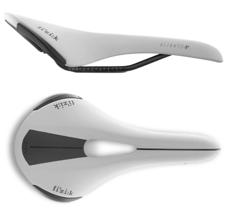 Fizik Aliante R3 Open Road Saddle in White-2