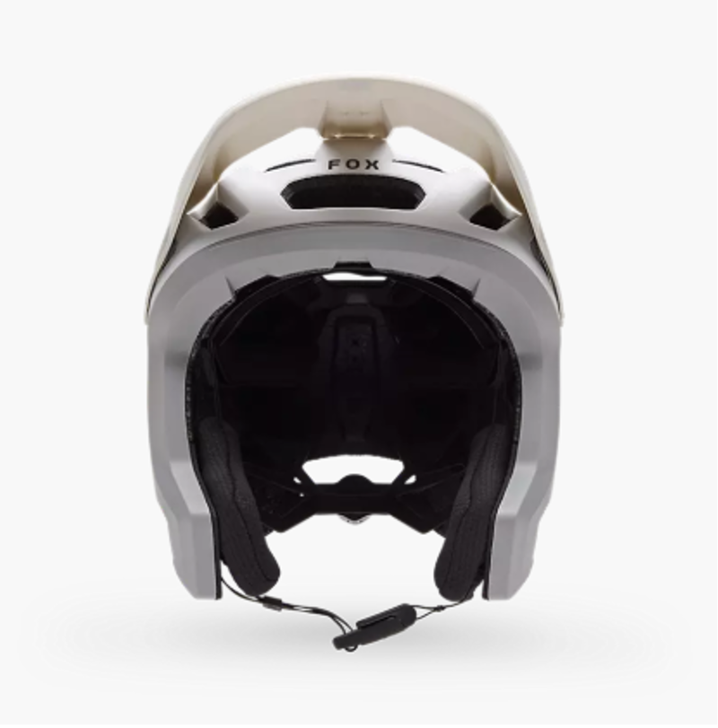 Fox Dropframe Pro Grid Helmet in Light Grey-2