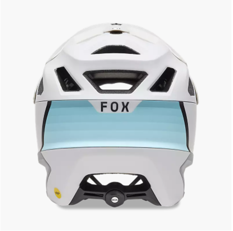 Fox Dropframe Pro Grid Helmet in Light Grey-4