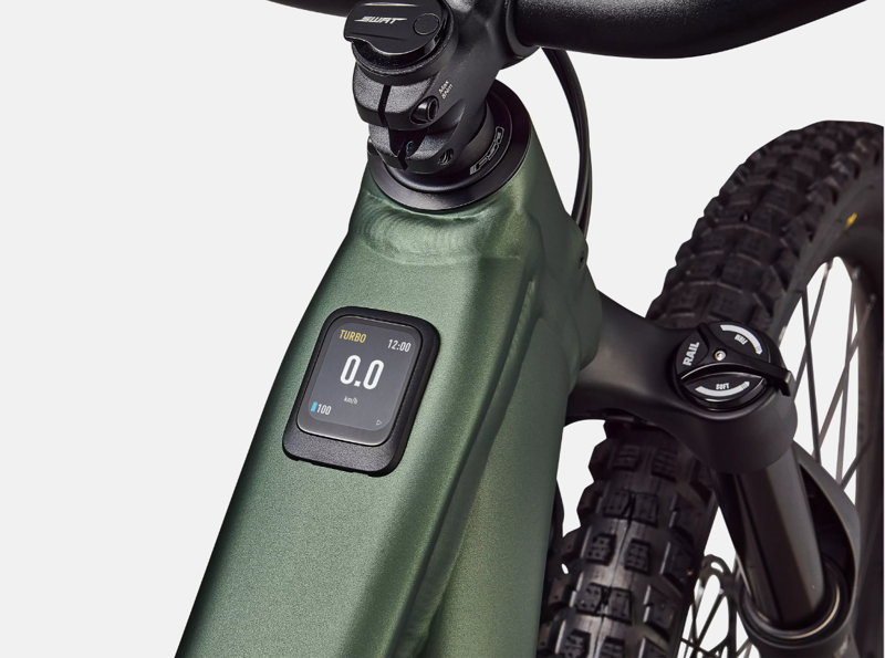 Specialized Turbo Levo 4 Alloy Full Suspension E-MTB in Satin Cypress Metallic/Dark Moss Green-8