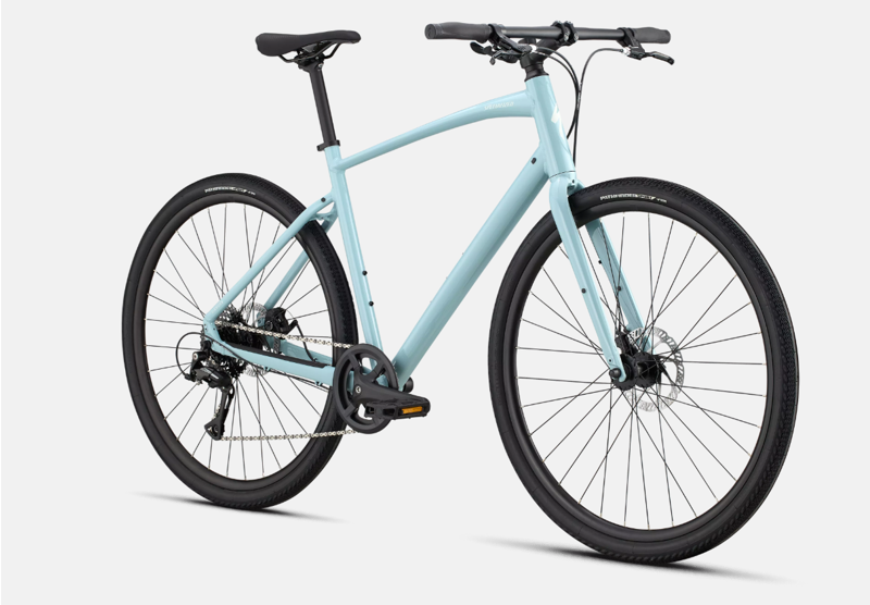 Specialized Sirrus X 1.0 Hybrid Bike In Sea Foam/Dune White-1