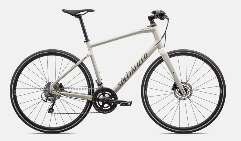 Specialized Sirrus 4.0 Road Bike In Gloss Birch/Satin Taupe Reflective-4