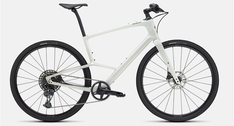 Specialized Sirrus X 6.0 Fitness Bike In Gloss Dune White/Obsidian Fade Refletive