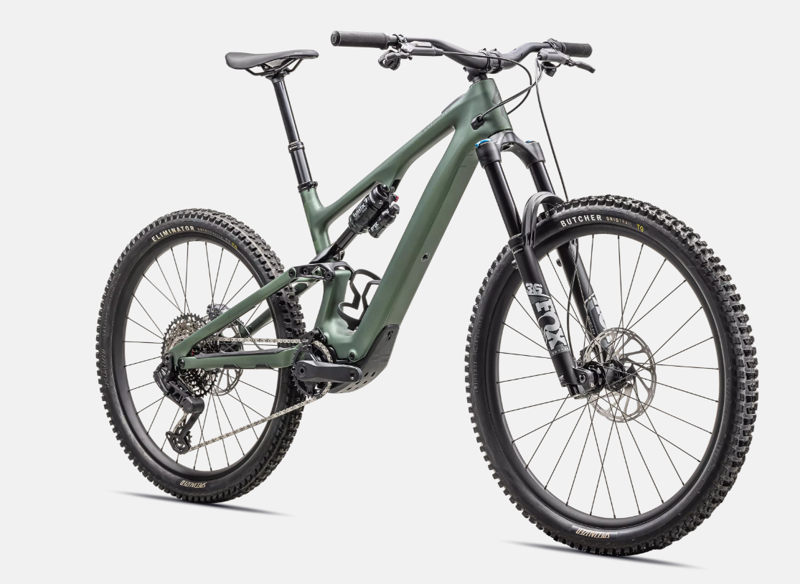 Specialized Turbo Levo SL Comp Lightweight e-Mountain Bike in Cypress Metallic/Cypress/Dark Moss Green-1