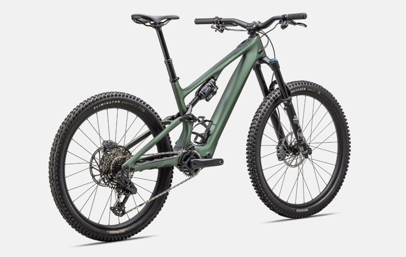 Specialized Turbo Levo SL Comp Lightweight e-Mountain Bike in Cypress Metallic/Cypress/Dark Moss Green-2