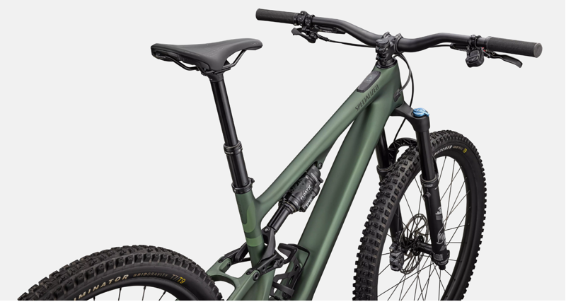 Specialized Turbo Levo SL Comp Lightweight e-Mountain Bike in Cypress Metallic/Cypress/Dark Moss Green-3