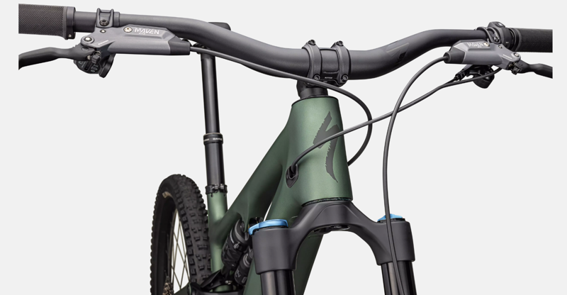 Specialized Turbo Levo SL Comp Lightweight e-Mountain Bike in Cypress Metallic/Cypress/Dark Moss Green-4