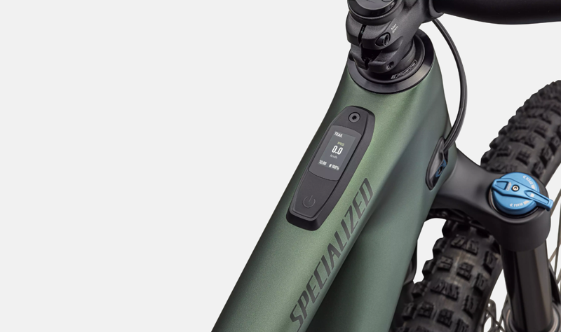 Specialized Turbo Levo SL Comp Lightweight e-Mountain Bike in Cypress Metallic/Cypress/Dark Moss Green-8