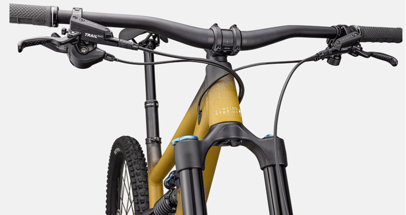 Specialized Status 2 170 Mountain Bike In Satin Harvest Gold Tint/Obsidian/Dune White-3