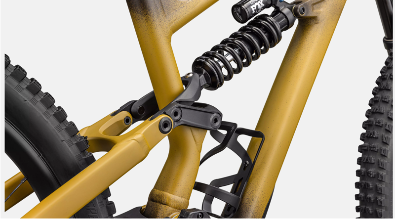 Specialized Status 2 170 Mountain Bike In Satin Harvest Gold Tint/Obsidian/Dune White-5