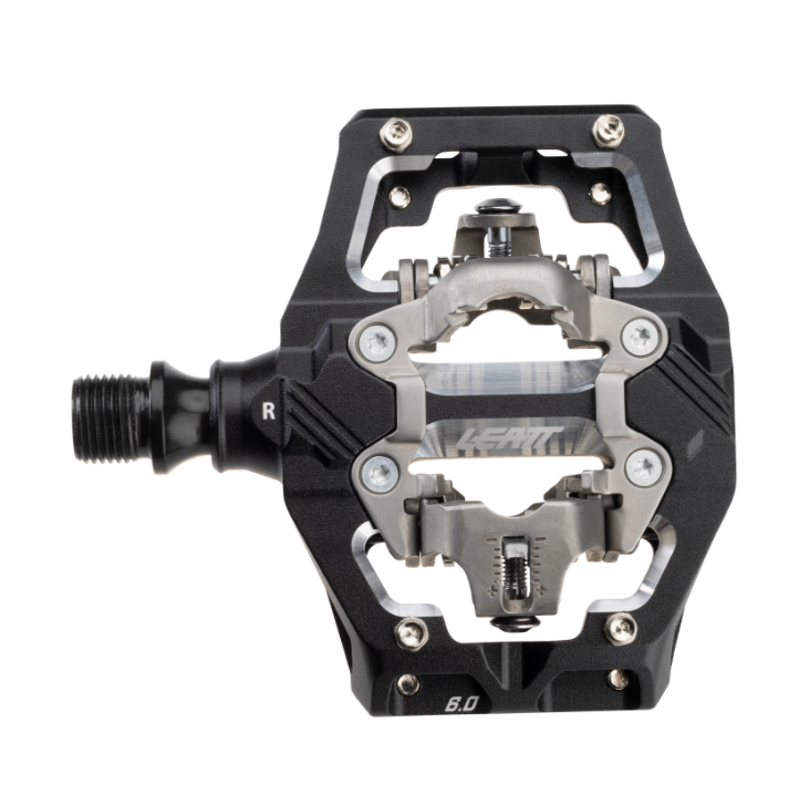 Leatt All Mountain 6.0 Pedals 2025: BLACK 95x70mm-1