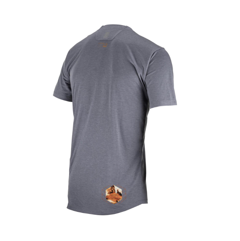 Leatt MTB Shirt Youth AllMtn 2.0 in Titanium-1