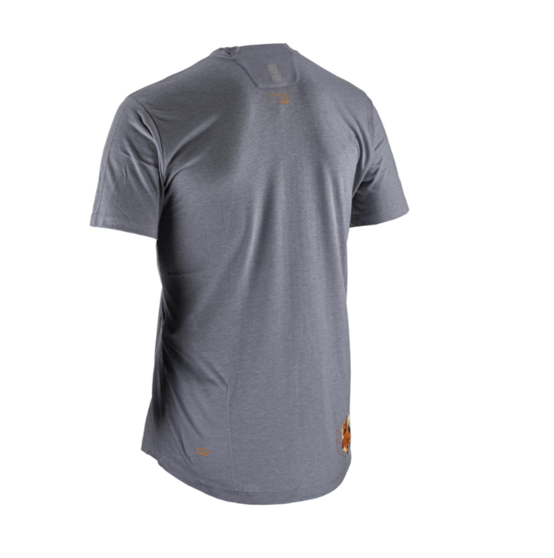 Leatt MTB Shirt Youth AllMtn 2.0 in Titanium-2