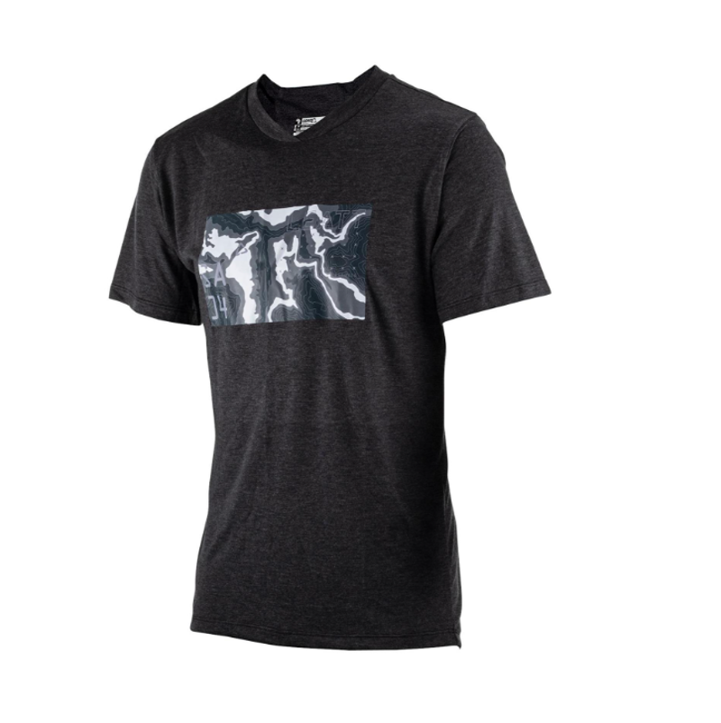 Leatt MTB Shirt Youth AllMtn 2.0 in Black-1