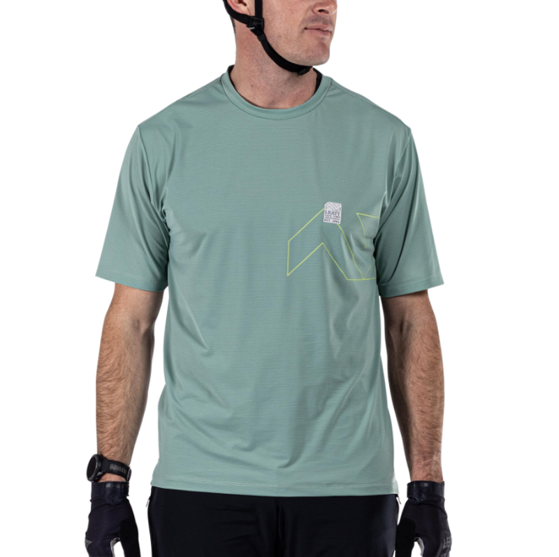 Leatt Trail X-Flow 1.0 MTB Jersey 2025: PISTACHIO-2