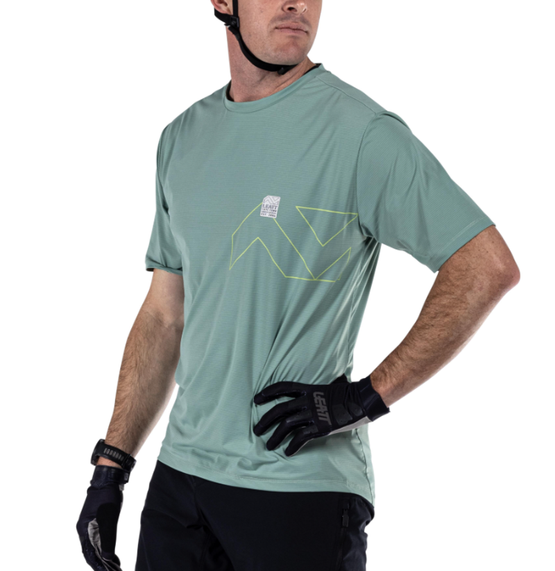 Leatt Trail X-Flow 1.0 MTB Jersey 2025: PISTACHIO-4
