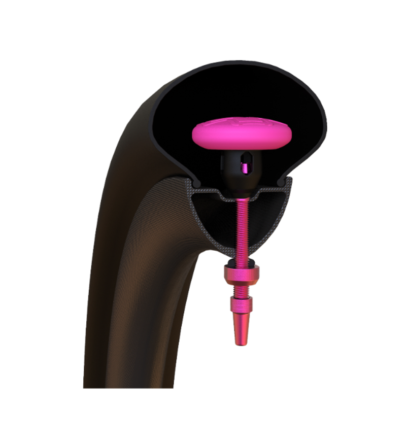 Muc-Off Tubeless Tag Holder Black / Pink-1