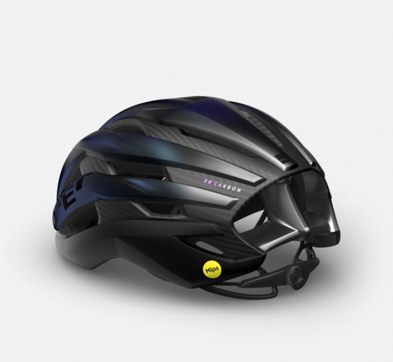 Met Trenta 3k Carbon Mips Helmet in Blue Iridescent-2