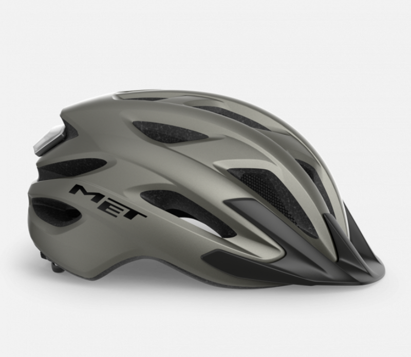 MET Crossover Helmet in Titanium-1