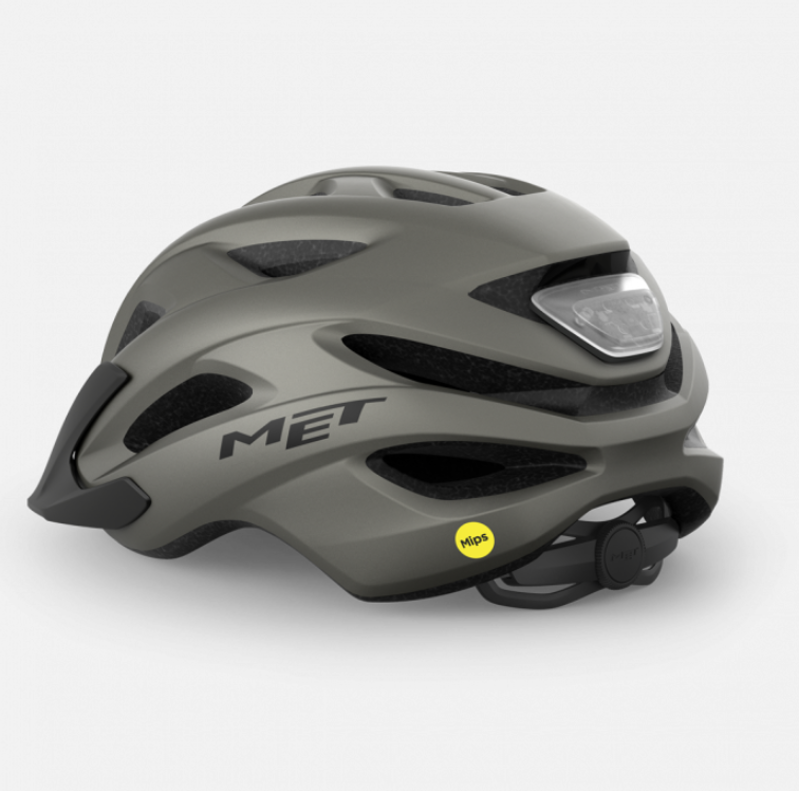 MET Crossover Helmet in Titanium-2