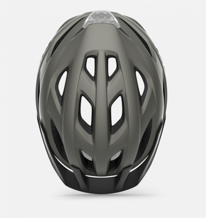 MET Crossover Helmet in Titanium-3