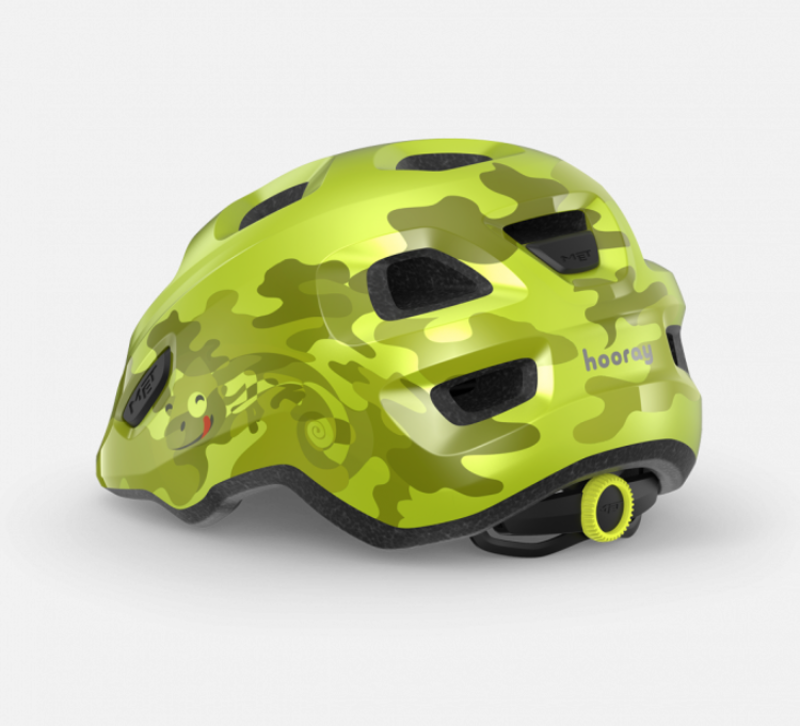 MET Hooray Kid's Helmet in Lime Green Chamaleon-2