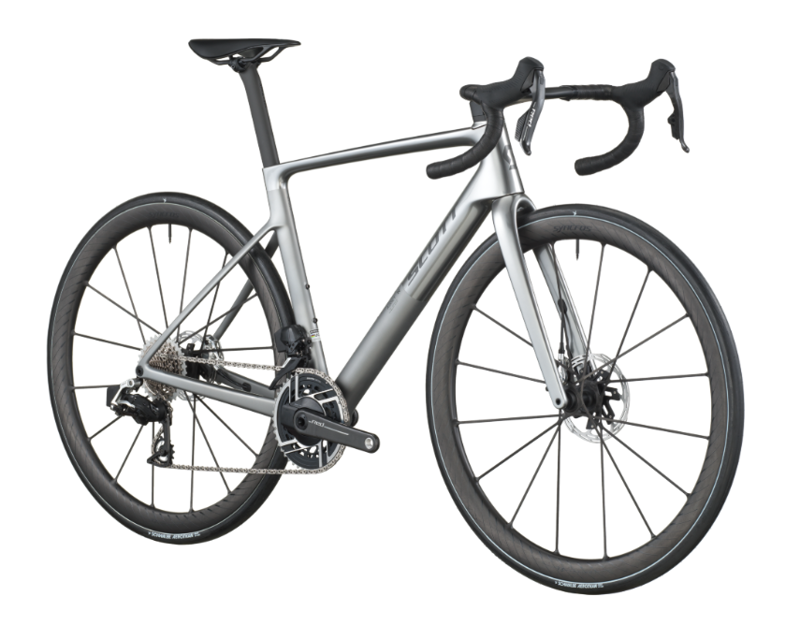 Scott Addict RC Ultimate Road Bike in Chrome Silver-1