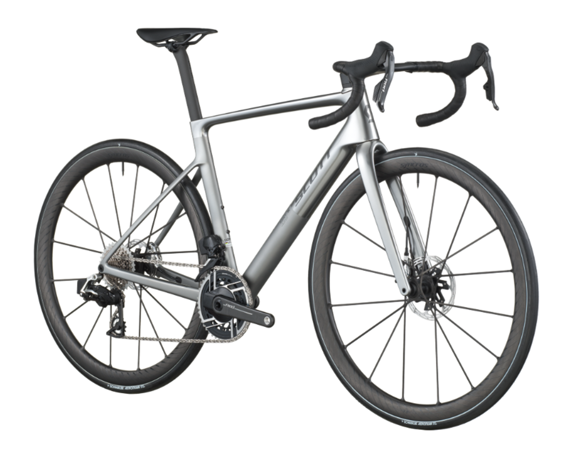 Scott Addict RC Ultimate Road Bike in Chrome Silver
