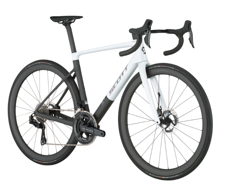 Scott Addict RC Pro Road Bike in Cumulus White/Carbon Black Size XS-1