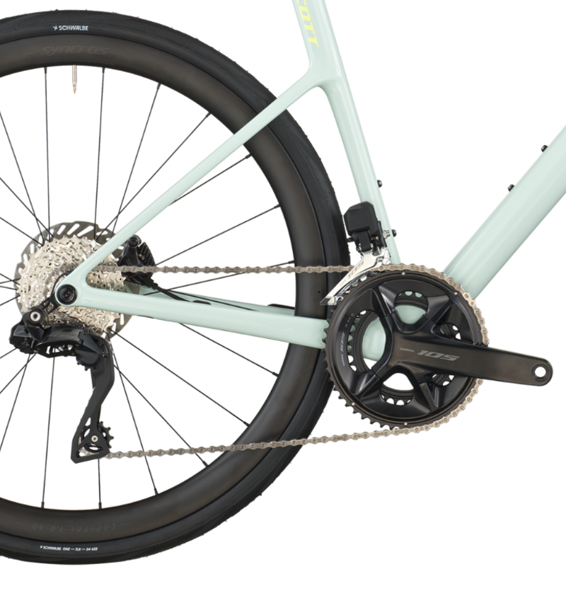 2026 Scott Addict 30 Carbon Road Bike - DI2 - Frozen Green-3