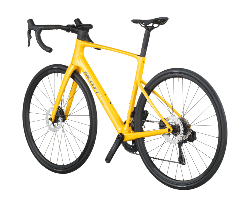 Scott Addict 40 Road Bike in Vivid Yellow-2