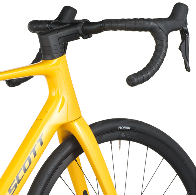 Scott Addict 40 Road Bike in Vivid Yellow-4