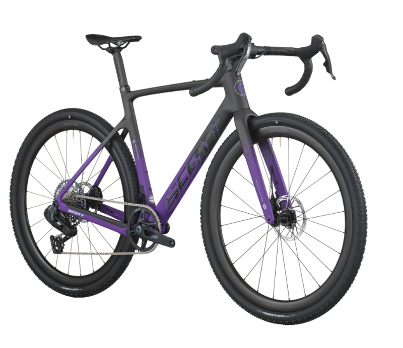 Scott Addict 20 Gravel Bike in Carbon Black/Indigo Purple-1