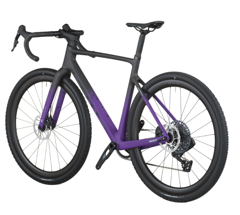 Scott Addict 20 Gravel Bike in Carbon Black/Indigo Purple-2