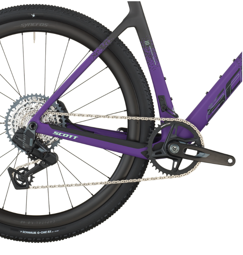 Scott Addict 20 Gravel Bike in Carbon Black/Indigo Purple-3