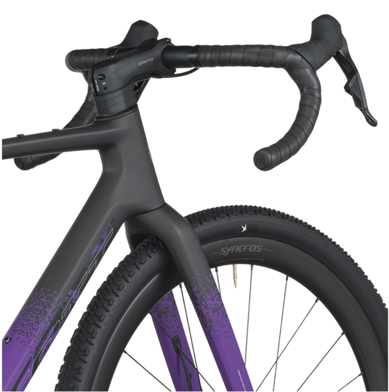 Scott Addict 20 Gravel Bike in Carbon Black/Indigo Purple-4