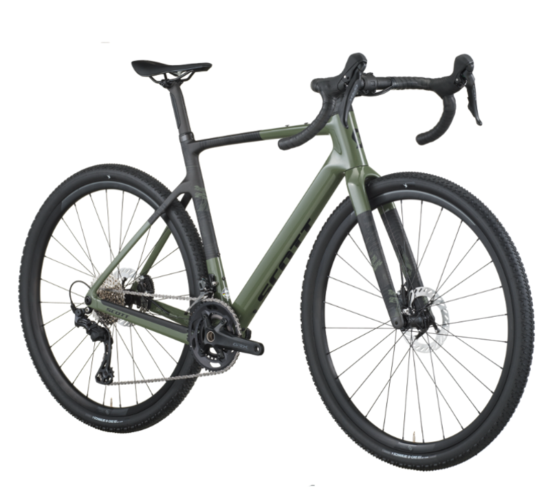 Scott Addict Gravel 40 Gravel Bike in Wenge Green-1