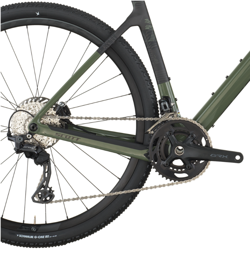 Scott Addict Gravel 40 Gravel Bike in Wenge Green-3
