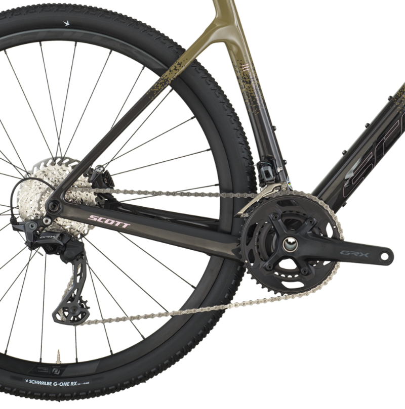 Scott Addict Gravel 40 Gravel Bike in Kaki Green/Carbon Black-3