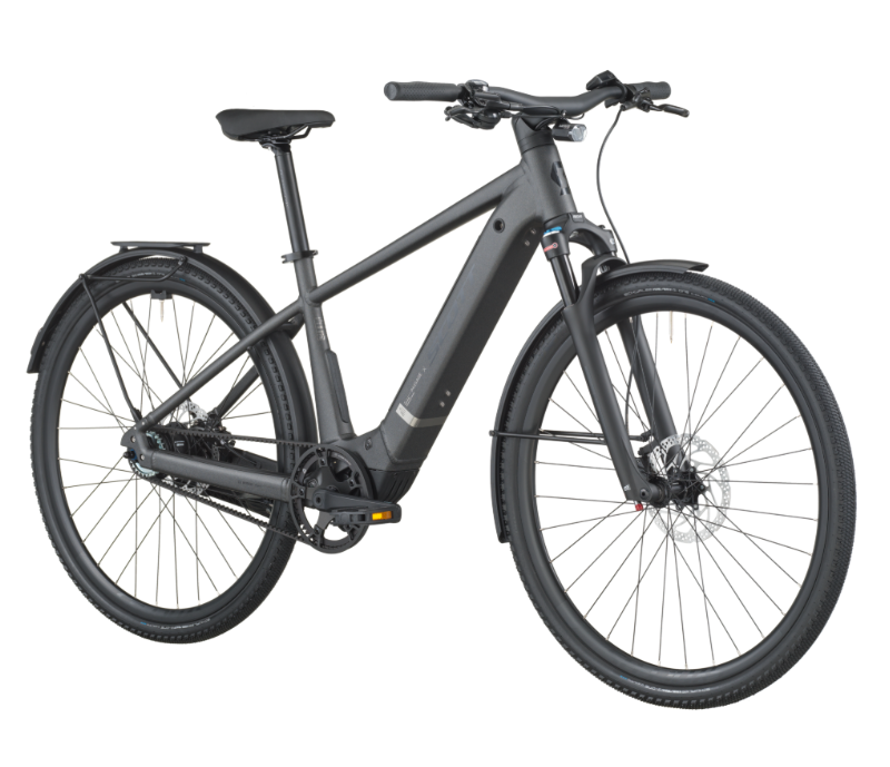 Scott Passage 10 Belt eHybrid Bike in Midnight Grey-1